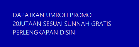 umroh promo sesuai sunnah