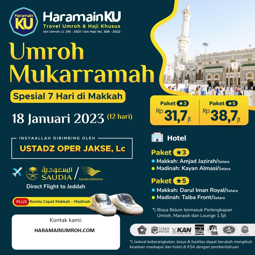 Umroh Sesuai Sunnah. Travel Sunnah Terbaik | HaramainKu