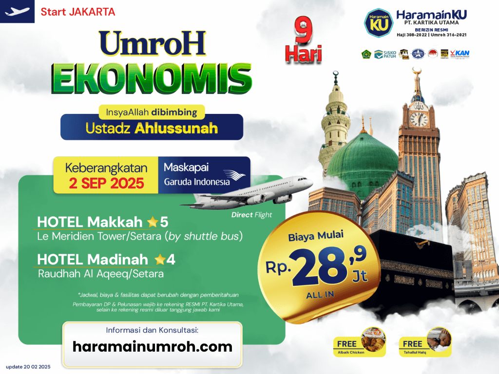 Umroh Ekonomis September 2025