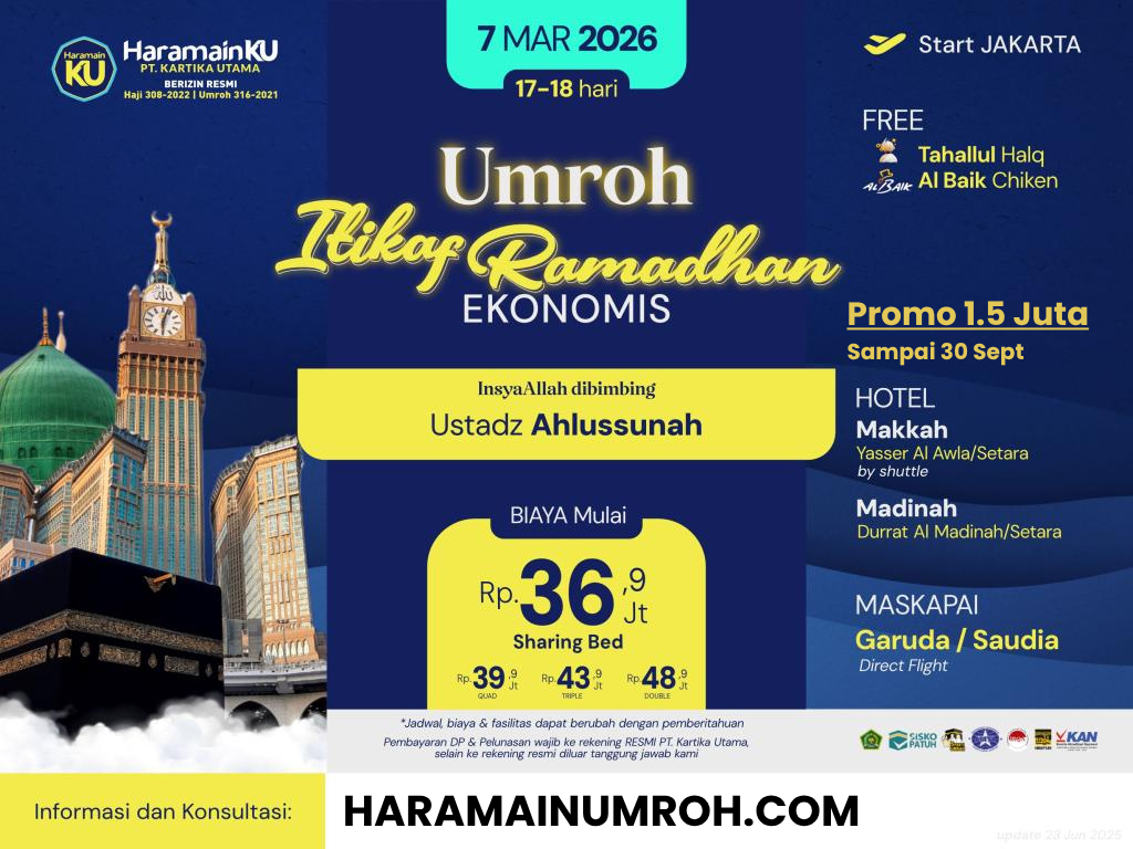 Paket Umroh Akhir Ramadhan 2026 Ekonomis