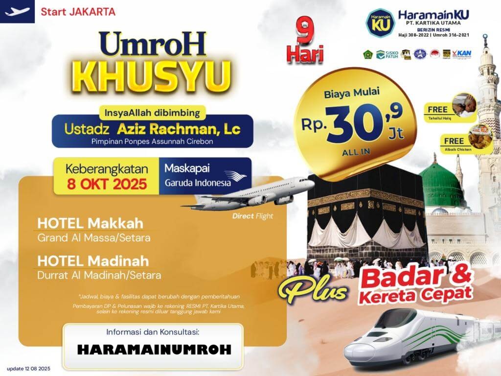 paket umroh khusyuk oktober 2025