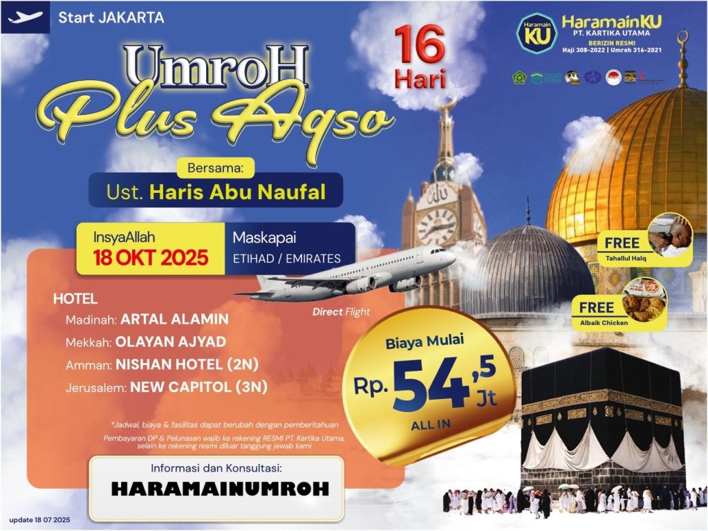 umroh plus aqso oktober 2025