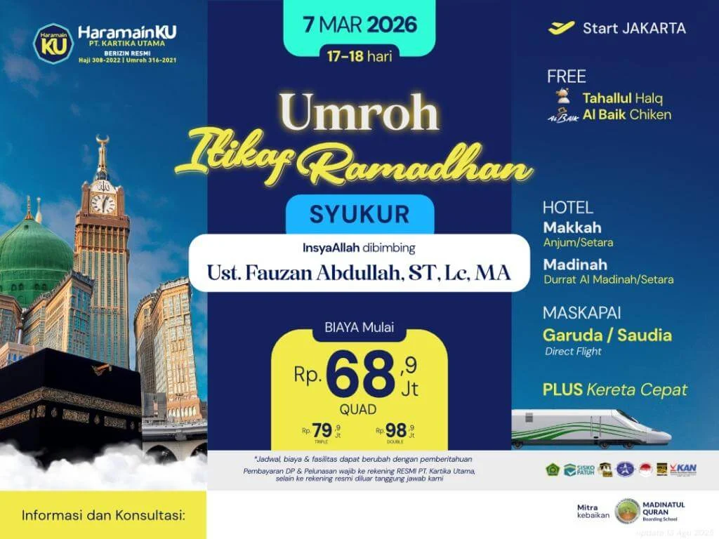 Paket umroh akhir ramadhan 2026 mewah