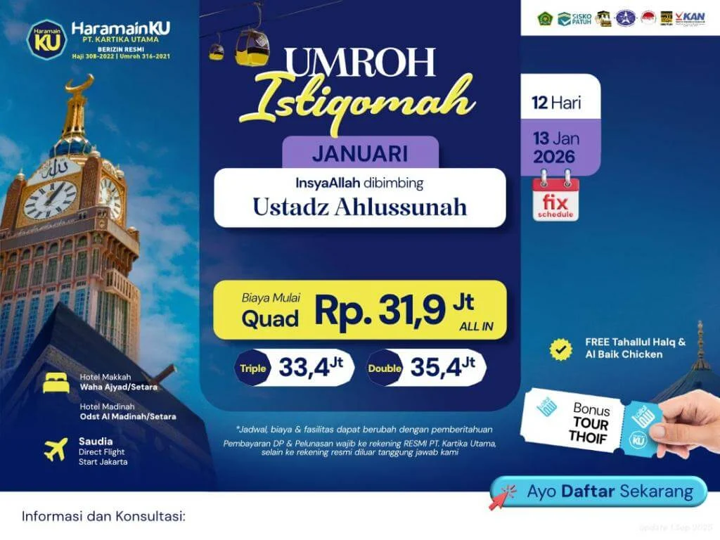 Umroh plus thaif januari 2026