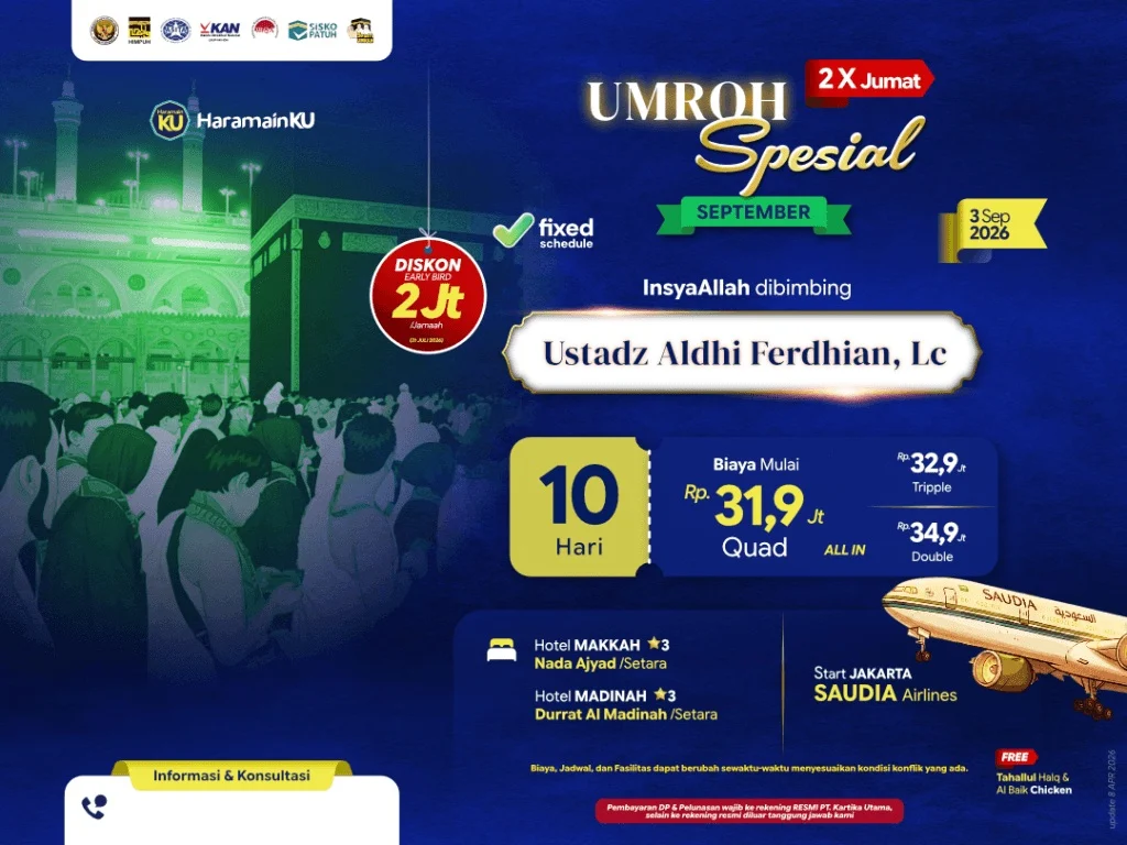 Umroh jumatain bulan september 2026