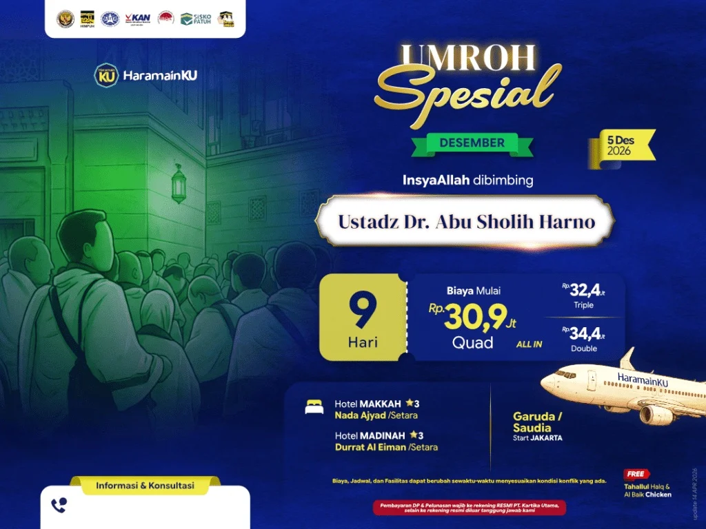 New umroh awal desember 9 hari 2026