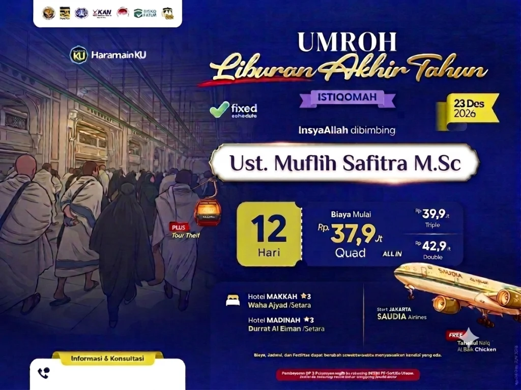 Umroh akhir tahun 12 hari 2026