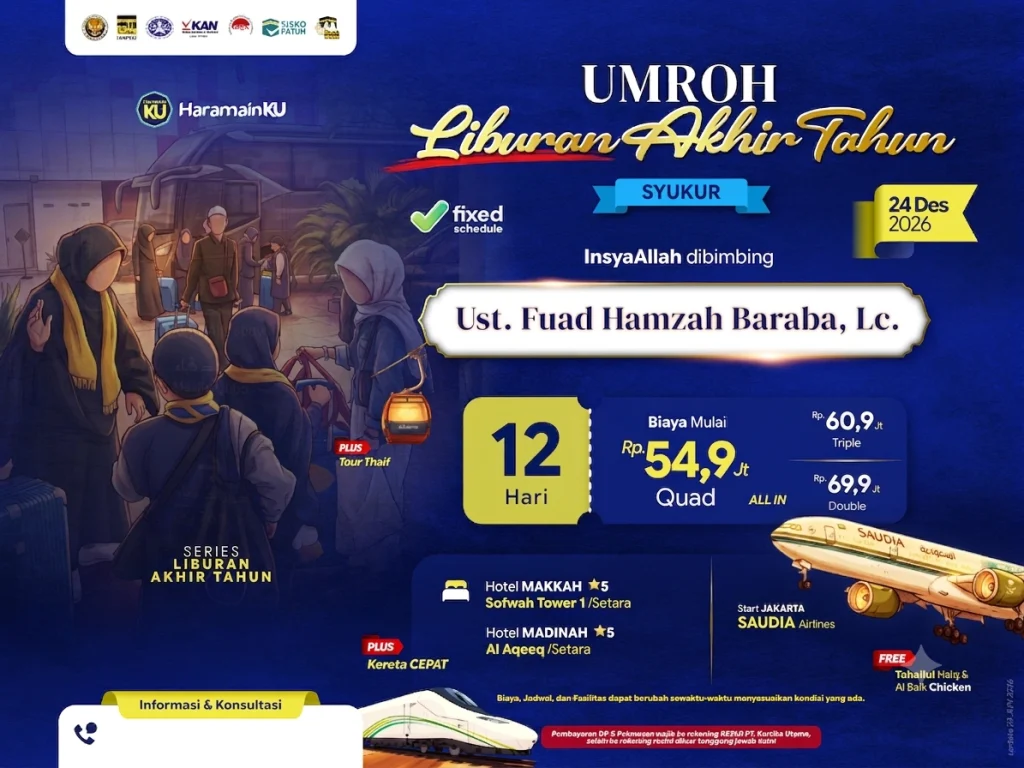 Umroh akhir tahun desember 2026 bintang 5