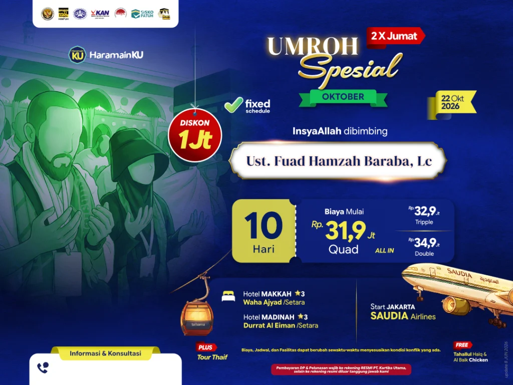 Umroh jumatain oktober 2026