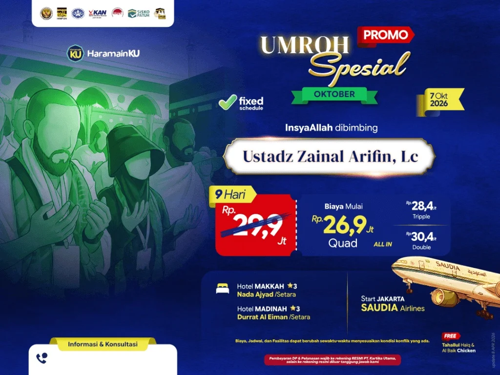 Umroh promo bulan oktober 2026