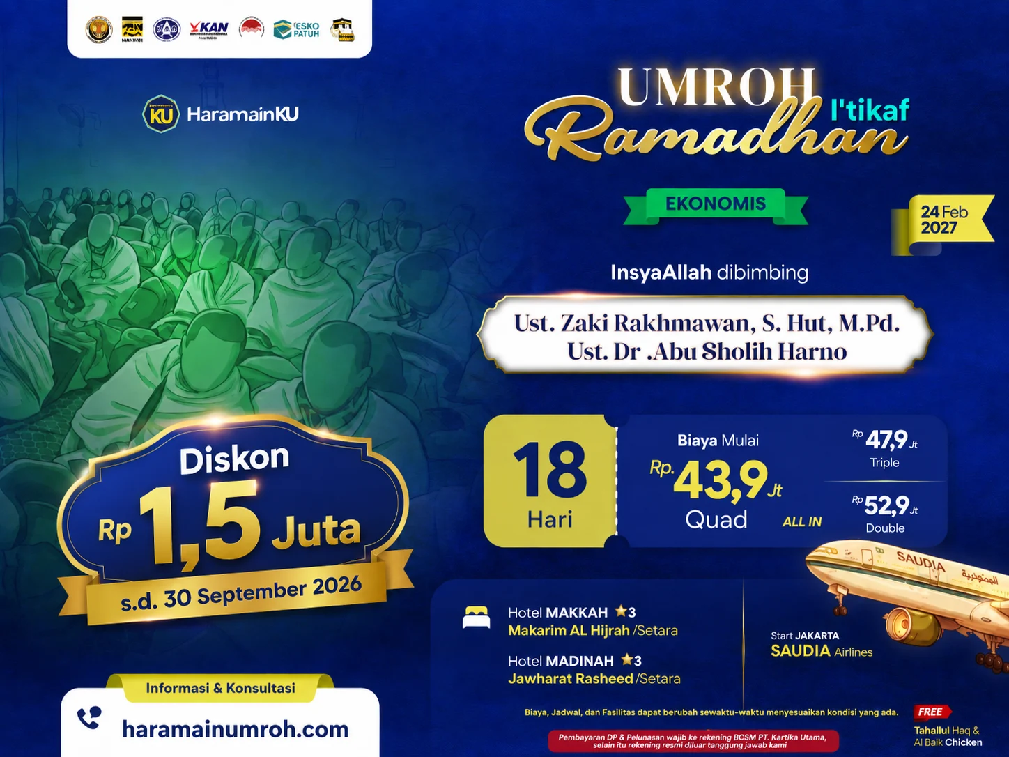 Promo umroh akhir ramadhan 2027 paket ekonomis