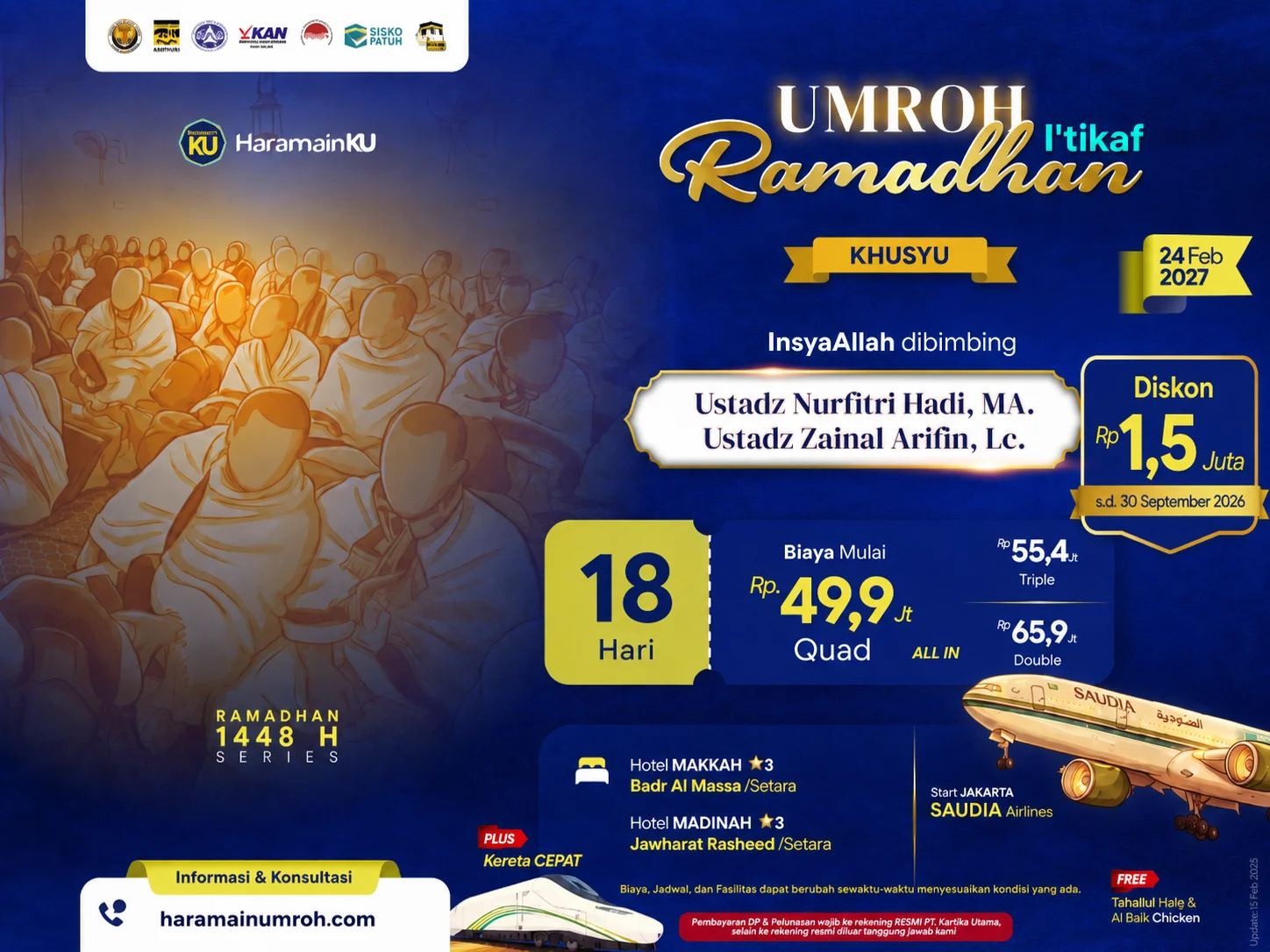 Promo umroh akhir ramadhan 2027 paket khusyu