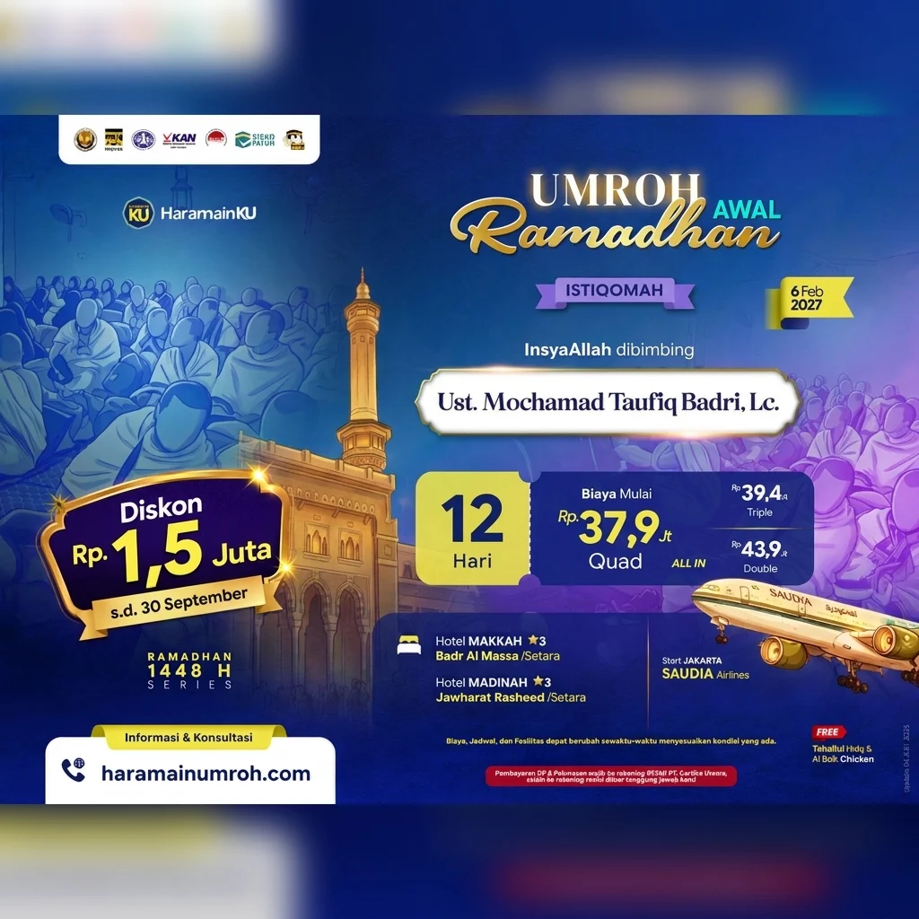 Paket umroh awal ramadhan 12 hari