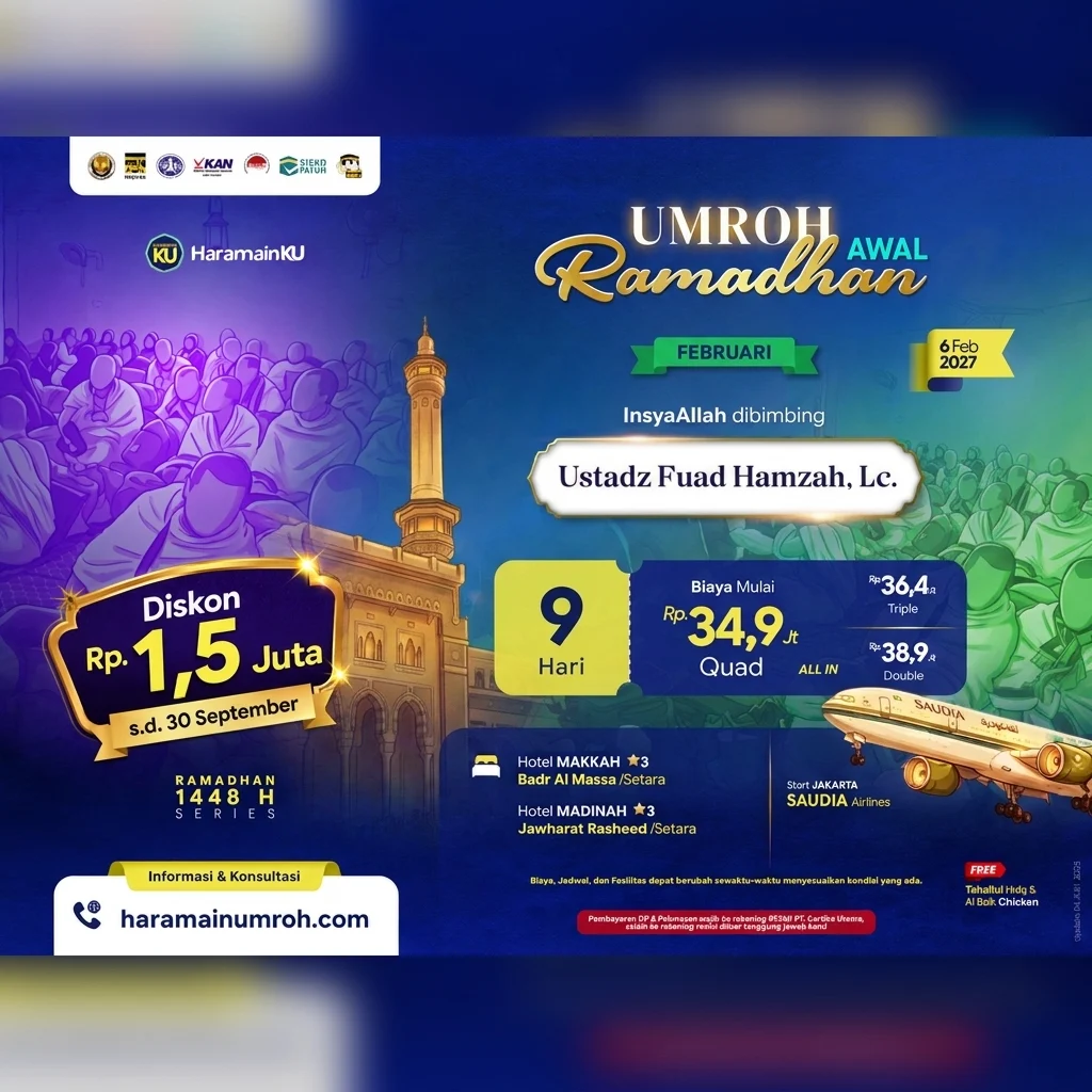 Paket umroh awal ramadhan 9 hari